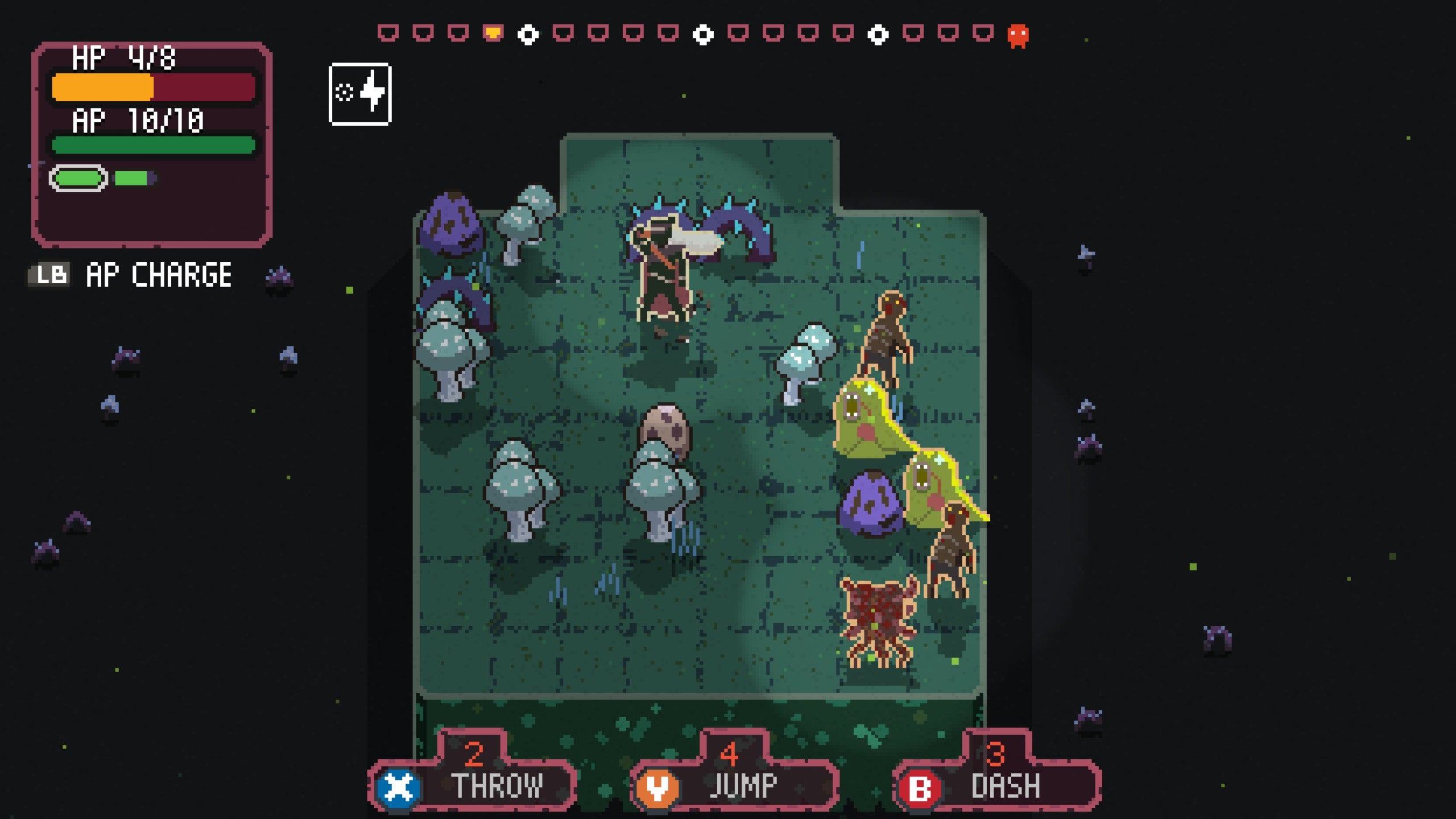 Undergrave is an enthralling they-move-when-you-move-battle